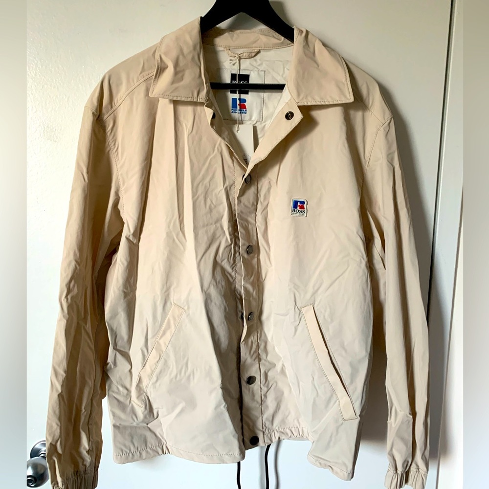 Hugo Boss X Russell Athletic Light Beige Men’s Jacket - Never Worn With Tags